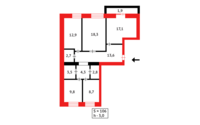 Продажа 4-комнатной квартиры, 106 м² в Караганде - фото 31