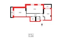Продажа 2-комнатной квартиры, 71.3 м² в Астане - фото 18