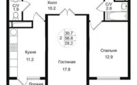 Продажа 2-комнатной квартиры, 58 м² в Алматы - фото 5