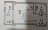 Продажа 1-комнатной квартиры, 28 м² в Астане