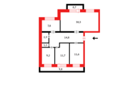 Продажа 4-комнатной квартиры, 99 м² в Караганде - фото 24