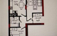 Продажа 2-комнатной квартиры, 64.07 м² в Астане