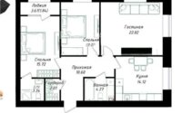 Продажа 3-комнатной квартиры, 86.11 м² в Астане