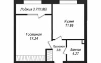 Продажа 1-комнатной квартиры, 40 м² в Астане