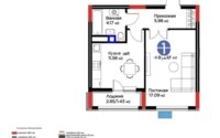 Продажа 1-комнатной квартиры, 40.13 м² в Астане