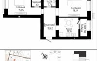Продажа 2-комнатной квартиры, 66 м² в Астане
