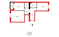 Продажа 2-комнатной квартиры, 65 м² в Караганде - фото 21