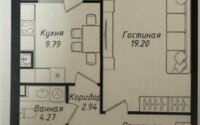 Продажа 1-комнатной квартиры, 43 м² в Астане