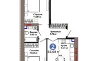 Продажа 3-комнатной квартиры, 66 м² в Астане
