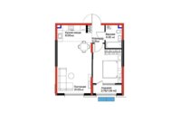 Продажа 2-комнатной квартиры, 48.67 м² в Алматы