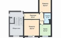 Продажа 2-комнатной квартиры, 58 м² в Караганде