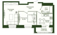Продажа 2-комнатной квартиры, 56.5 м² в Астане