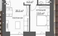 Продажа 2-комнатной квартиры, 46 м² в Караганде