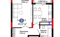 Продажа 1-комнатной квартиры, 41.1 м² в Астане - фото 4