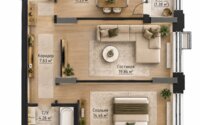 Продажа 2-комнатной квартиры, 61.11 м² в Астане