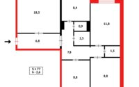 Продажа 4-комнатной квартиры, 77 м² в Караганде - фото 12