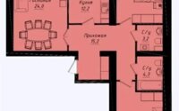 Продажа 3-комнатной квартиры, 94 м² в Астане