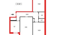 Продажа 3-комнатной квартиры, 66 м² в Темиртау - фото 12