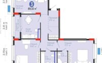 Продажа 3-комнатной квартиры, 89.32 м² в Астане
