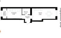 Продажа 2-комнатной квартиры, 45 м² в Астане