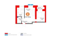 Продажа 2-комнатной квартиры, 55 м² в Астане - фото 4