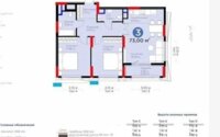 Продажа 3-комнатной квартиры, 73 м² в Астане