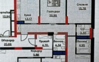 Продажа 3-комнатной квартиры, 89.38 м² в Астане