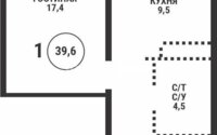Продажа 1-комнатной квартиры, 39.6 м² в Алматы