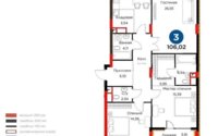 Продажа 3-комнатной квартиры, 106.02 м² в Астане