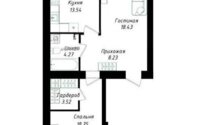 Продажа 2-комнатной квартиры, 68.3 м² в Астане