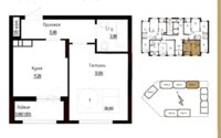 Продажа 1-комнатной квартиры, 39 м² в Астане