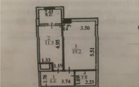 Продажа 1-комнатной квартиры, 44.7 м² в Астане