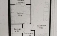 Продажа 1-комнатной квартиры, 39.42 м² в Астане