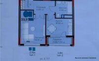 Продажа 1-комнатной квартиры, 36 м² в Астане