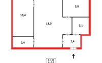 Продажа 2-комнатной квартиры, 43 м² в Караганде - фото 13