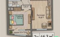 Продажа 2-комнатной квартиры, 47 м² в Астане - фото 5
