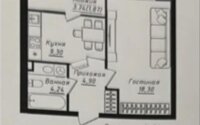 Продажа 1-комнатной квартиры, 38.61 м² в Астане