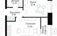 Продажа 1-комнатной квартиры, 40 м² в Астане