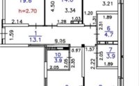 Продажа 4-комнатной квартиры, 107.6 м² в Алматы