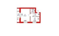 Продажа 1-комнатной квартиры, 42 м² в Караганде