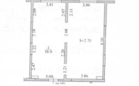 Продажа 2-комнатной квартиры, 59.6 м² в Алматы