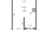Продажа 1-комнатной квартиры, 43.4 м² в Алматы