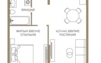 Продажа 2-комнатной квартиры, 52 м² в Алматы