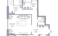 Продажа 3-комнатной квартиры, 91 м² в Астане