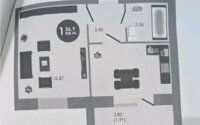 Продажа 1-комнатной квартиры, 38.9 м² в Астане