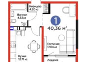 Продажа 1-комнатной квартиры, 40 м² в Алматы