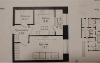Продажа 1-комнатной квартиры, 36.15 м² в Астане