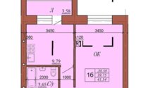 Продажа 1-комнатной квартиры, 43.6 м² в Астане