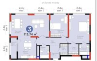 Продажа 3-комнатной квартиры, 113.71 м² в Астане - фото 2