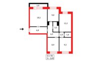 Продажа 4-комнатной квартиры, 77 м² в Караганде - фото 16